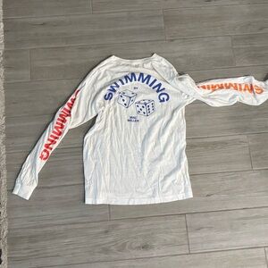 White Long Mac Miller Swimming long sleeve (picture first is back)